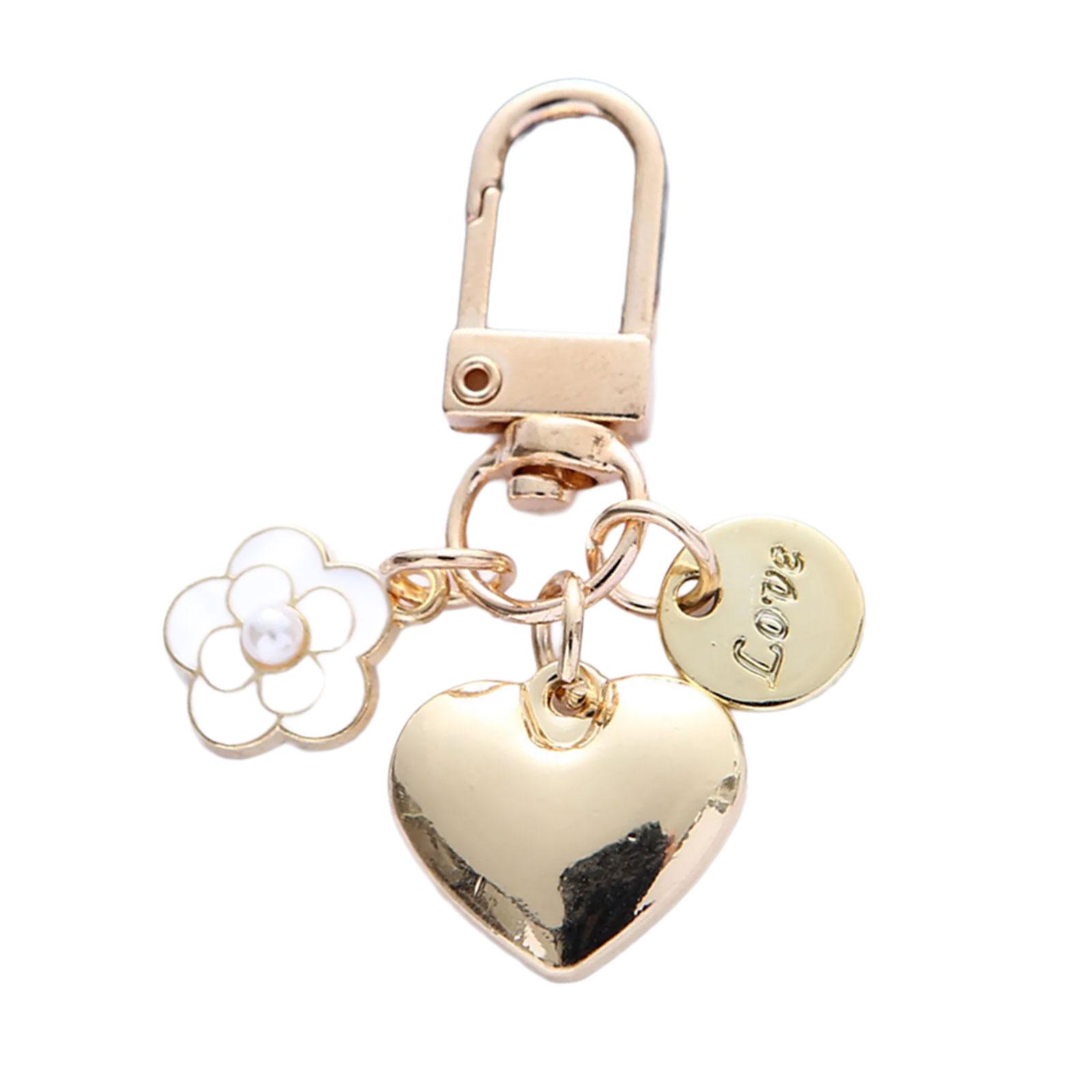 

Colorful Heart Pendant Keychain Love Shapes Cellphones Straps for Women and Girls Unique Bag Pendant Chic Phone Charm 4