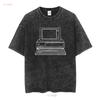 A1 Vintage 80s IBM Personal Computers On Campus T Shirt Adult XL Blue Mens long or short sleeves vintage Washed graphic
