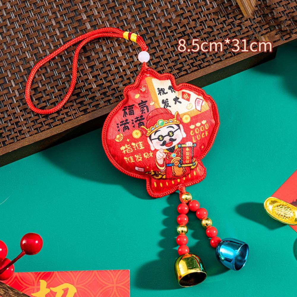 

Красное украшение на китайский Новый год, вышитое украшение-подвеска «Год Лошади», подарок Style 7