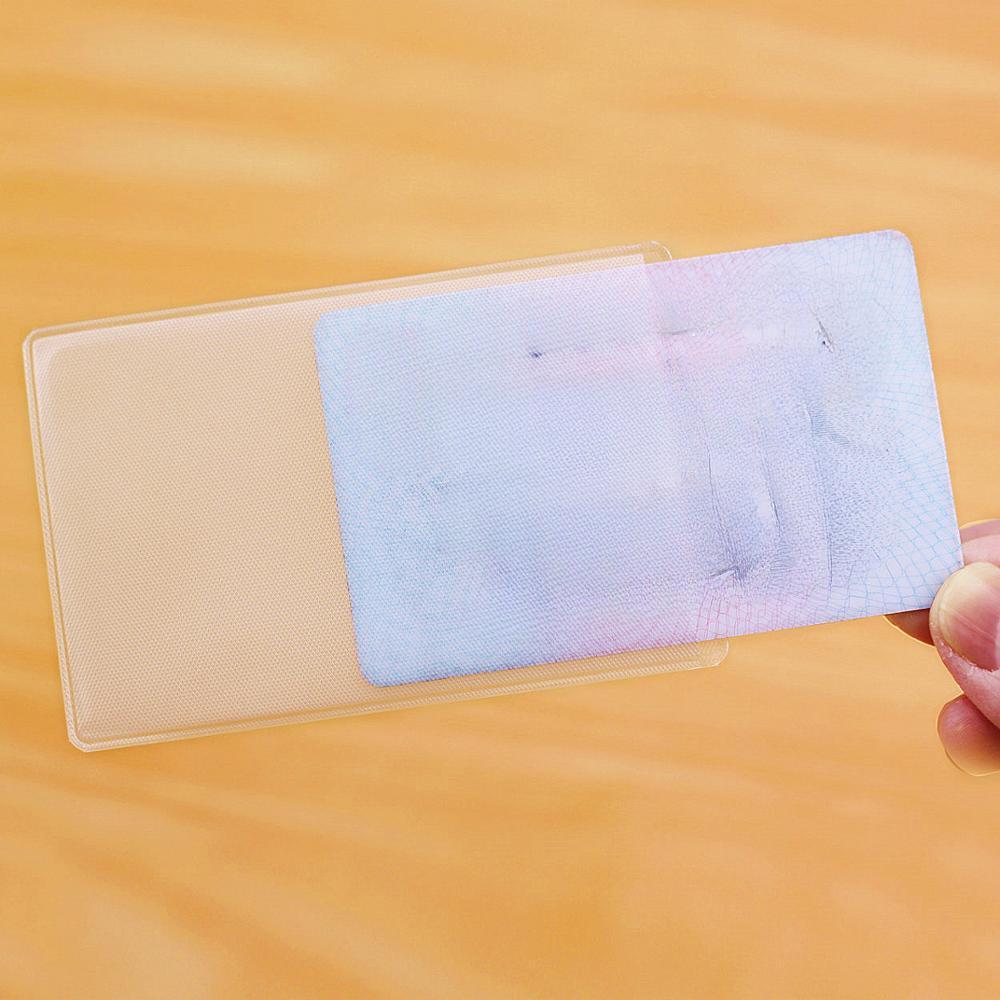 10 шт. ПВХ прозорий тримач для карток Захист гаманця Бізнес Банк ID тримач кредитної картки Прозорий чохол для картки автобуса Сумка