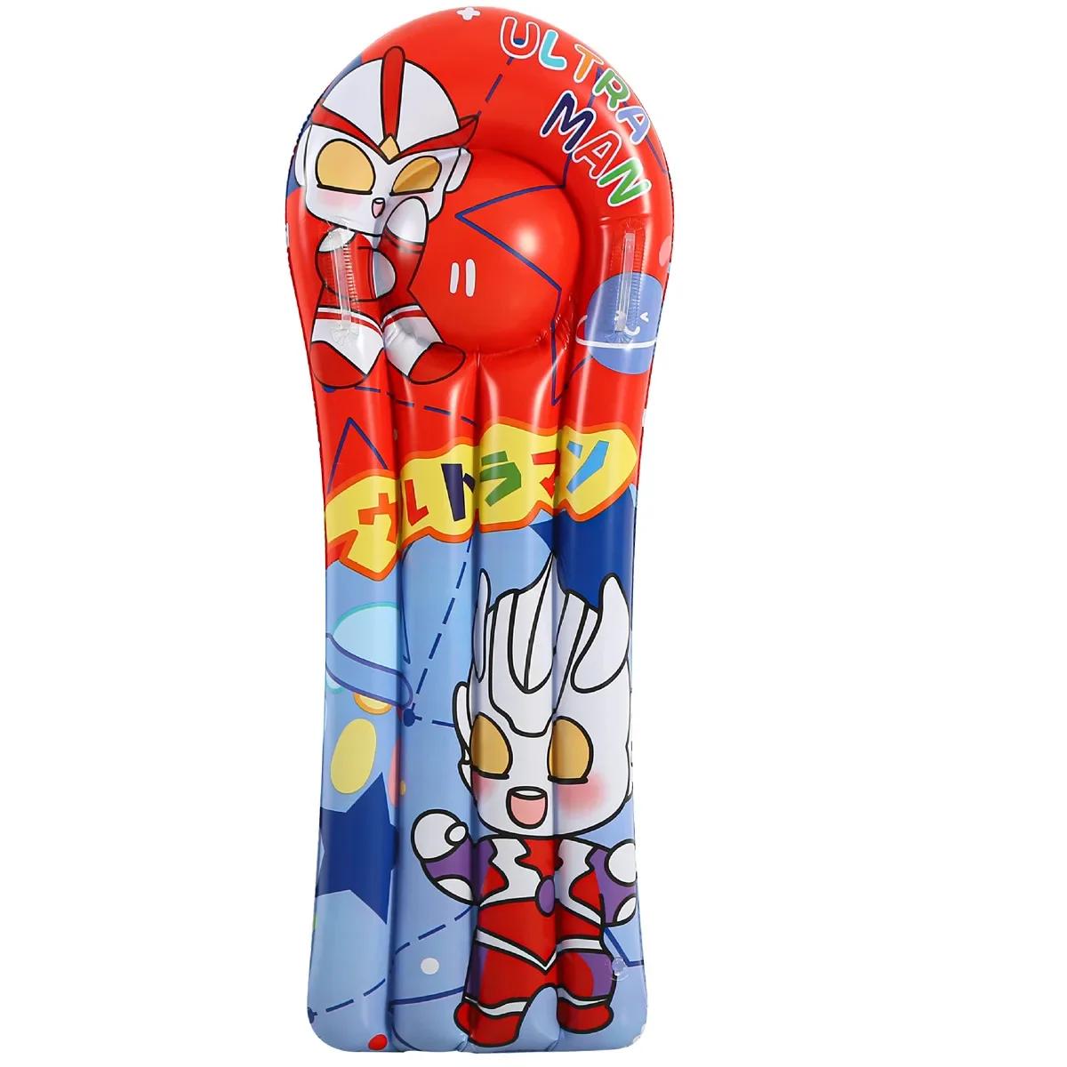 

Summer Children s Inflatable Toy Surfboard with Handle Outdoor Cartoon Inflatable Floating RaftWater Party Pool Accessories червоний