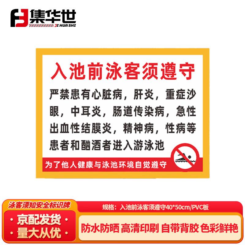 Swimming Pool Safety Sign 40*50cm