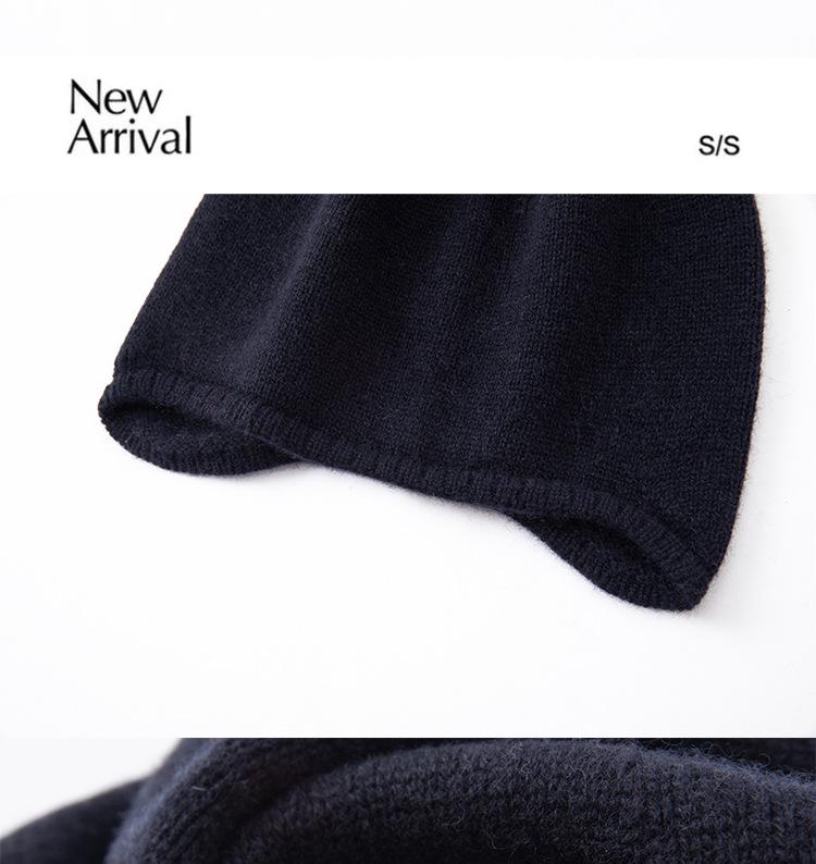 Women's 100% Pure Cashmere Knit Hat - Warm, Versatile, New Autumn/Winter Style