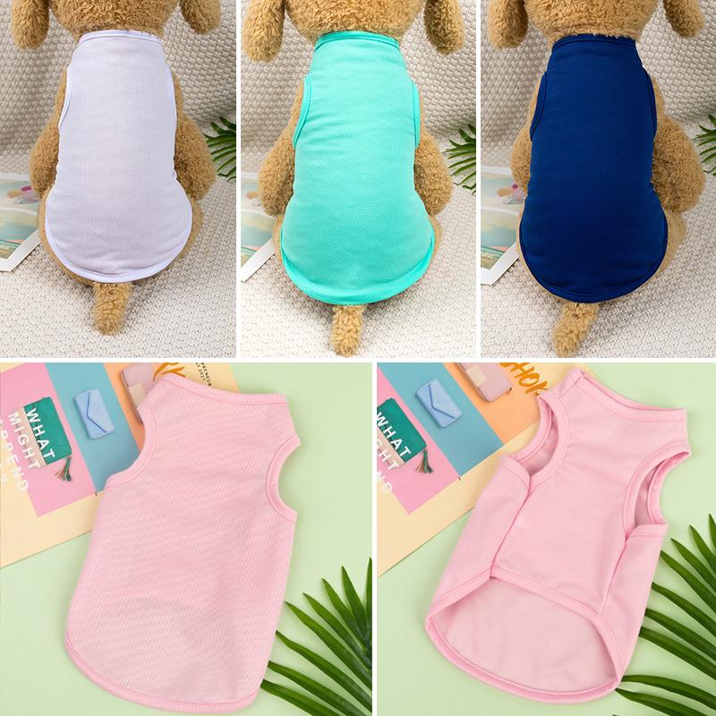 Small Floral Pets T-shirt Dogs Vest Cats Skirt Small Dog Clothing Dog Clothes Spring Summer Thin Dog Vest Breathable Pet T-shirt