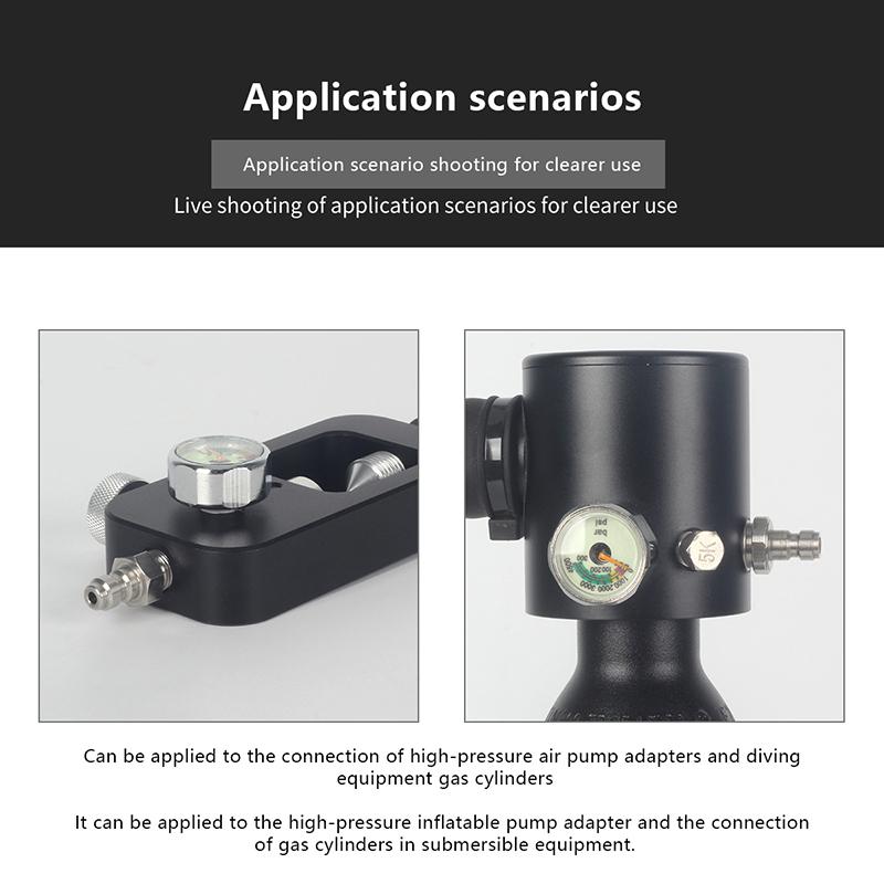 Male Connector 8Mm Male Thread Quick Connect Valve Pcp Filling With Valve M10X1 1/8Npt 1/8Bspp For High-Pressure Pumps