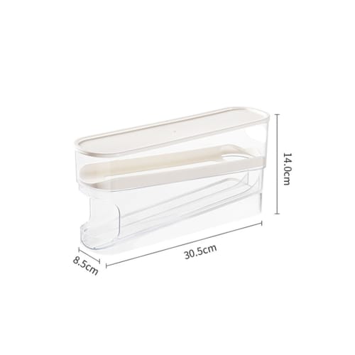 Yajuyi 2-Tier Automatic Rolling Egg Dispenser for Refrigerators, Egg Holder, Egg Storage Case, Refrigerator Egg Container, Rolling Egg Dispenser, Egg