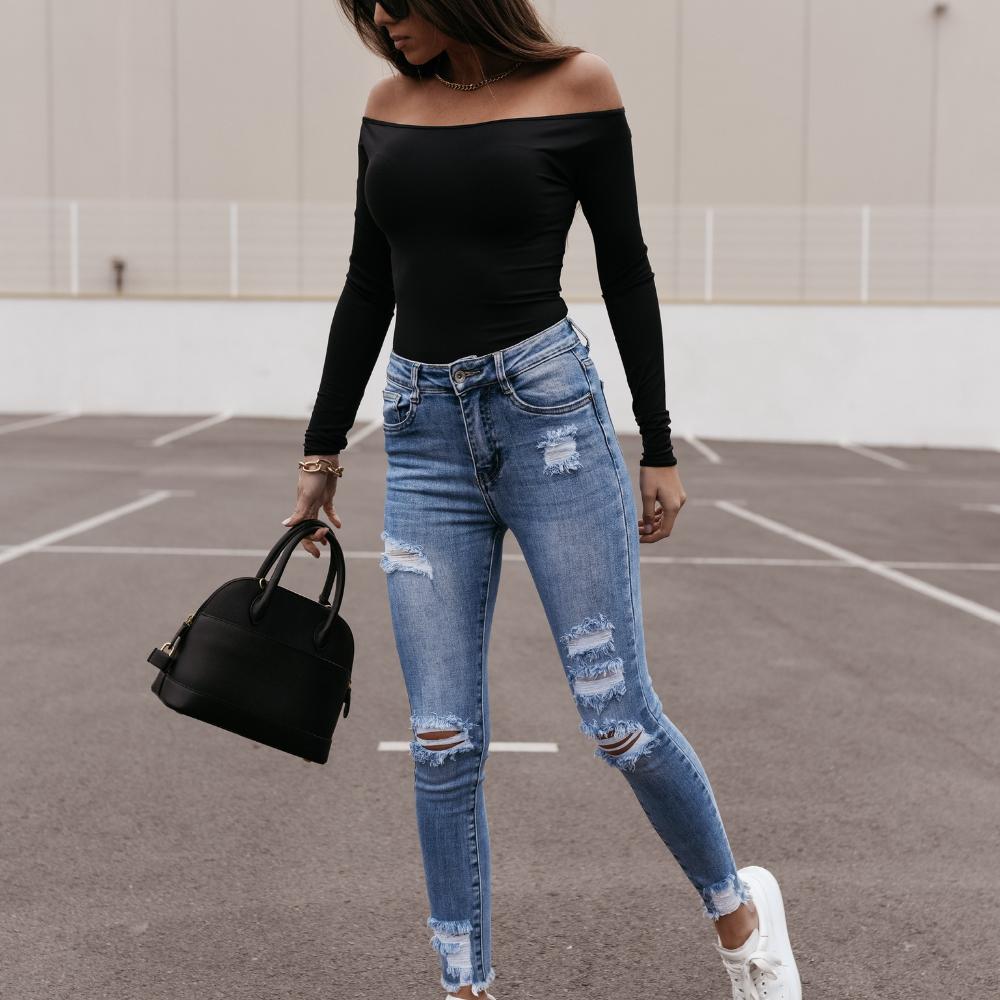 Pantaloni in denim da donna per dimagrire dimagrante con acqua lavata e  fori acquista in modo economico — spedizione gratuita, recensioni reali con  foto — Joom