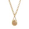 Twelve Constellations Wishing Bottle Necklace Colored Drip Pendant Cat Ear Water Bottle Pendant Design Sense Heavy Industry Sweater Chain Women