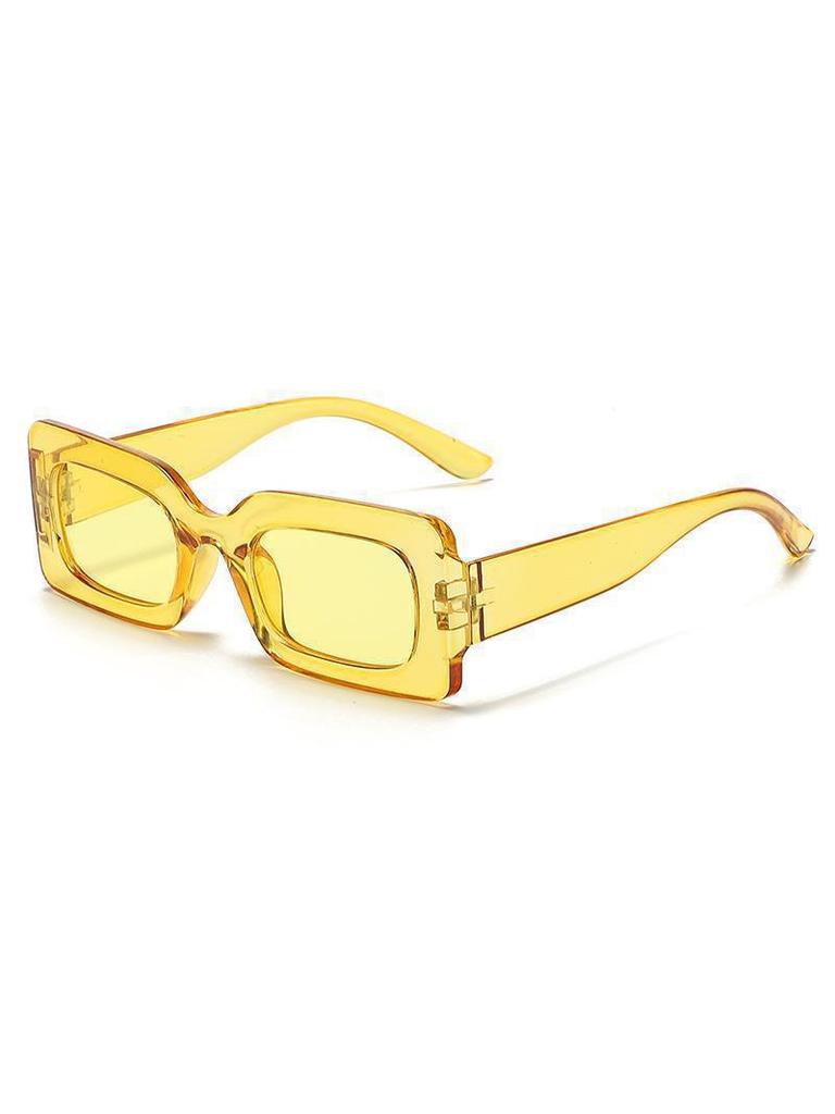 Y2K Bold Rectangle Sunglasses Multi Color Choices UV Protection Fashion Daily Wear Eyewear KJ102