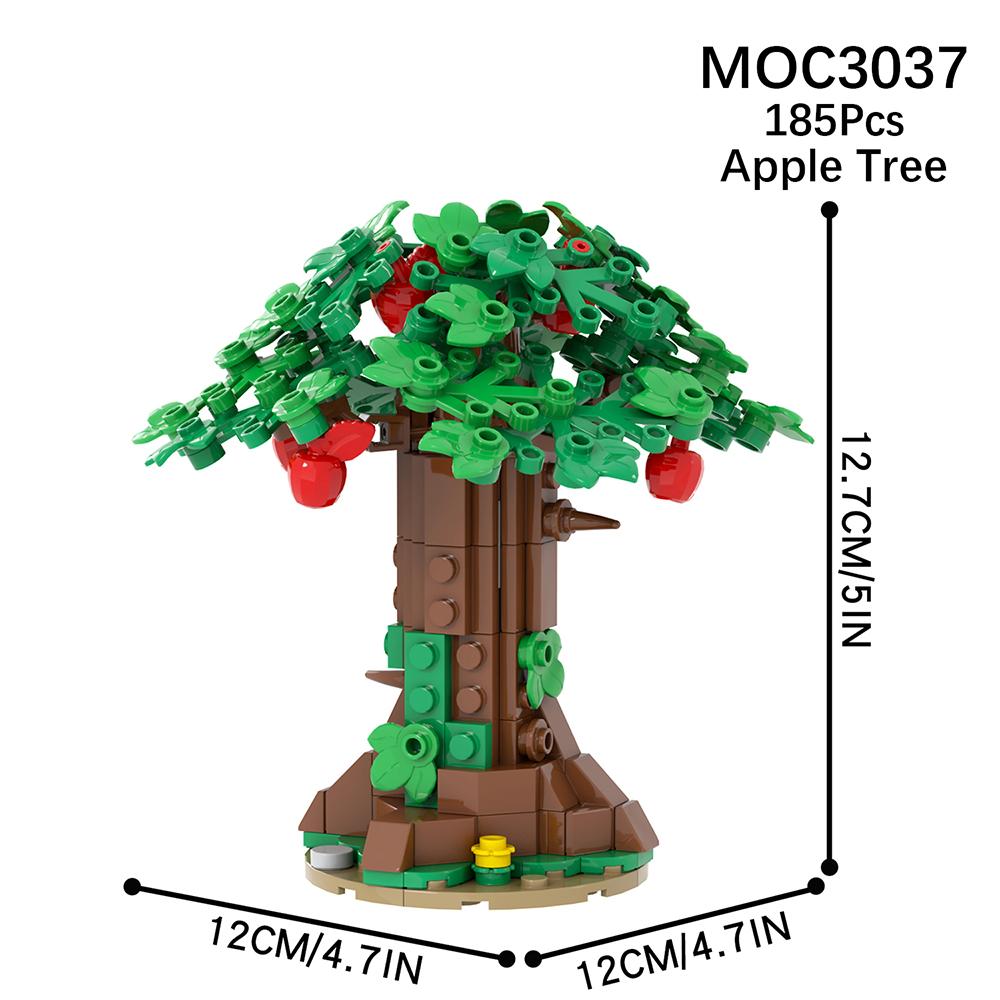 MOOXI Stadtfarm MOC Teile Figuren Bausteine Set Pflanze Baum Blatt Blume Gras Garten Modell Freunde Steine Spielzeug für Kinder