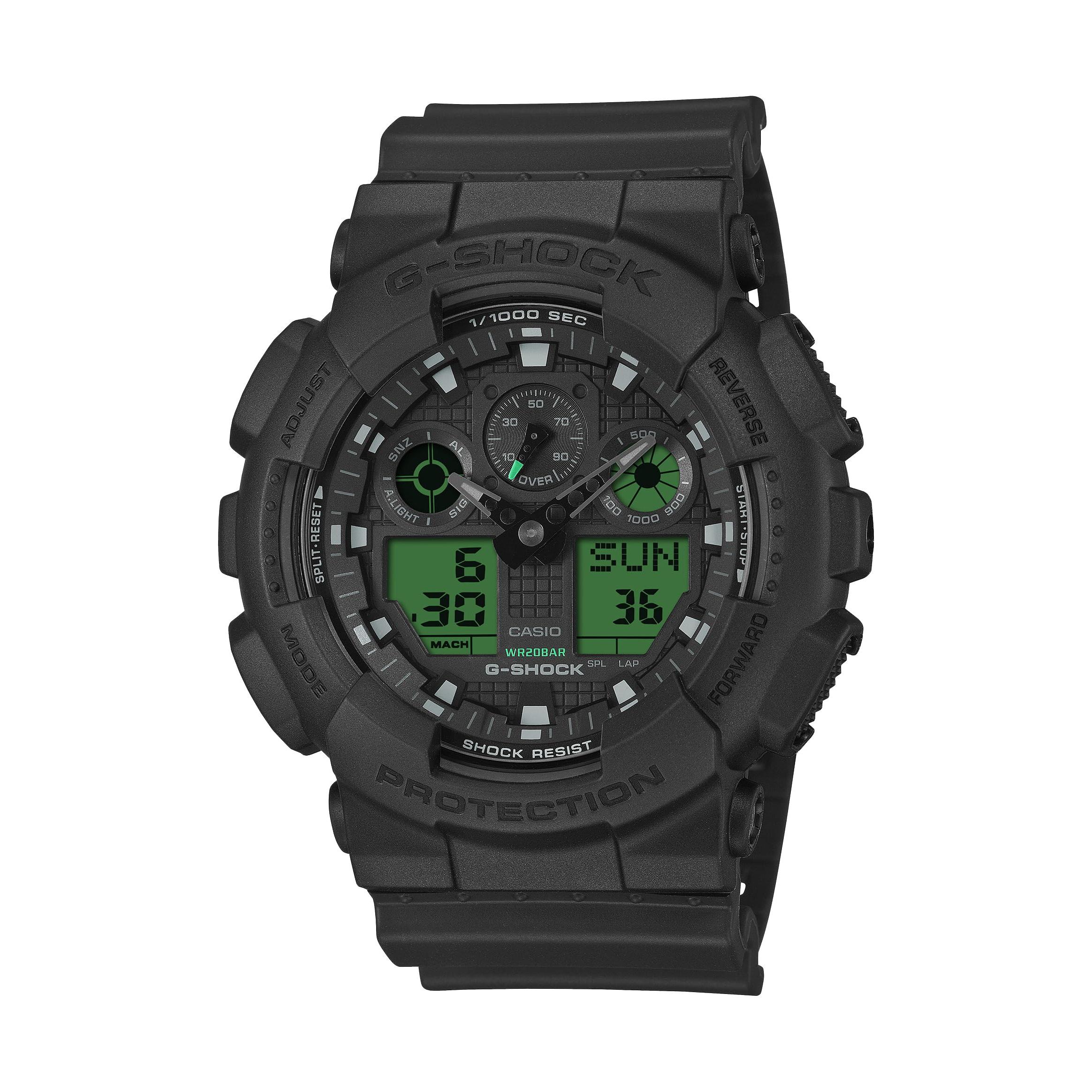 

Casio G-Shock GA-100BEG-1AJF Men s Black Watch | Authentic Japan Model, Shock Resistant, Durable, Sporty Design