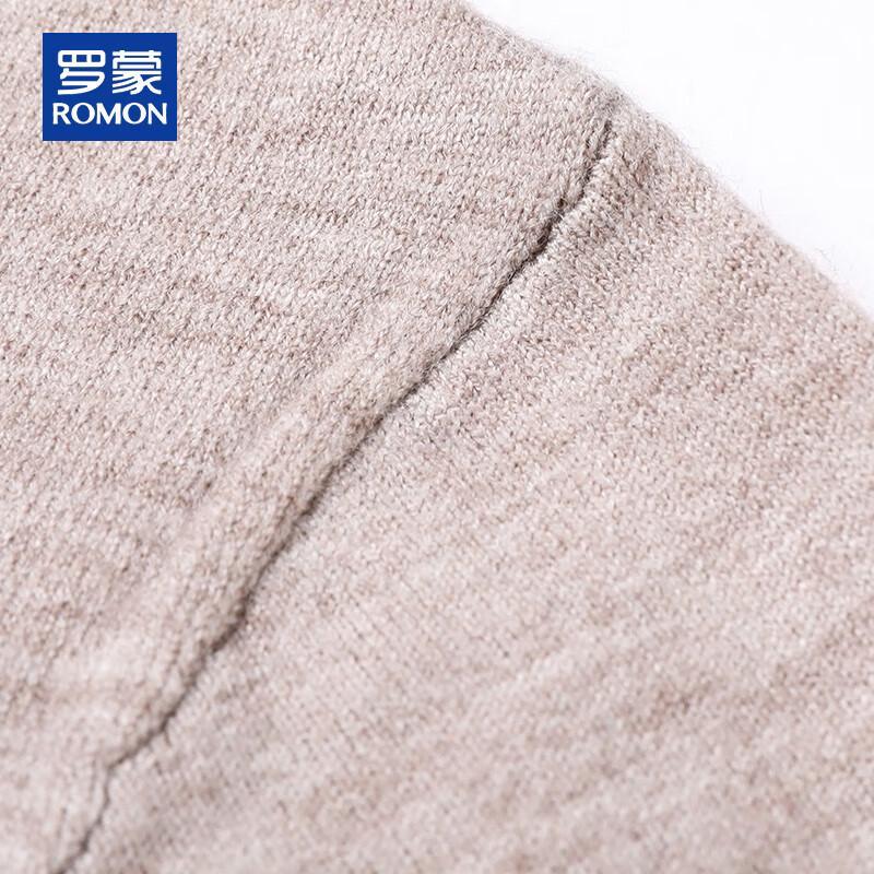 ROMON Men's Cashmere Blend Half-Zip Mock Neck Sweater