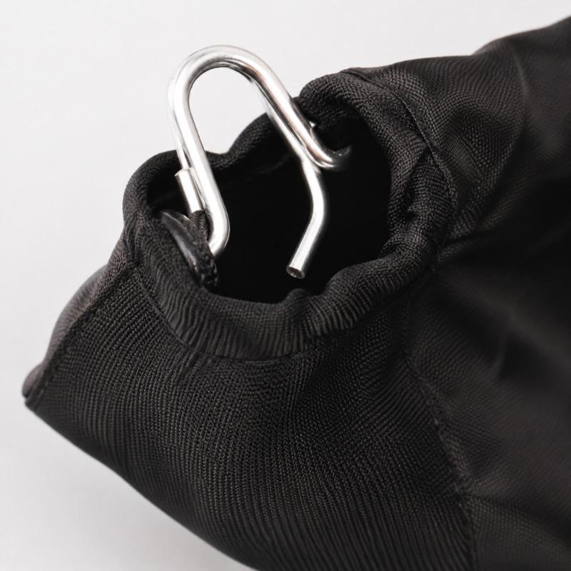Miter Cutting Machine Dust Collection Bag, 2 Pack with Bottom Emptying Opening and Metal Hangers for Wood and Aluminum Cutting Debris Disposal