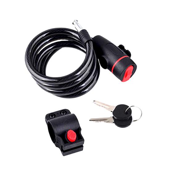 1 Set Motorcycle Lock High Durability Anti-deform Metal Mountain Bicycle Lock with Key for Home