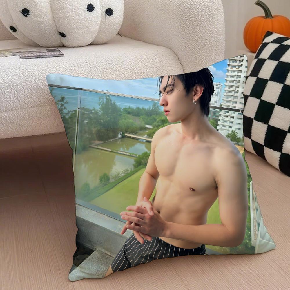 Thai actor BBoss Chaikamons star Cushion Cover Throw Pillow Cover Hidden Button Durable Polyester Chair Cushion