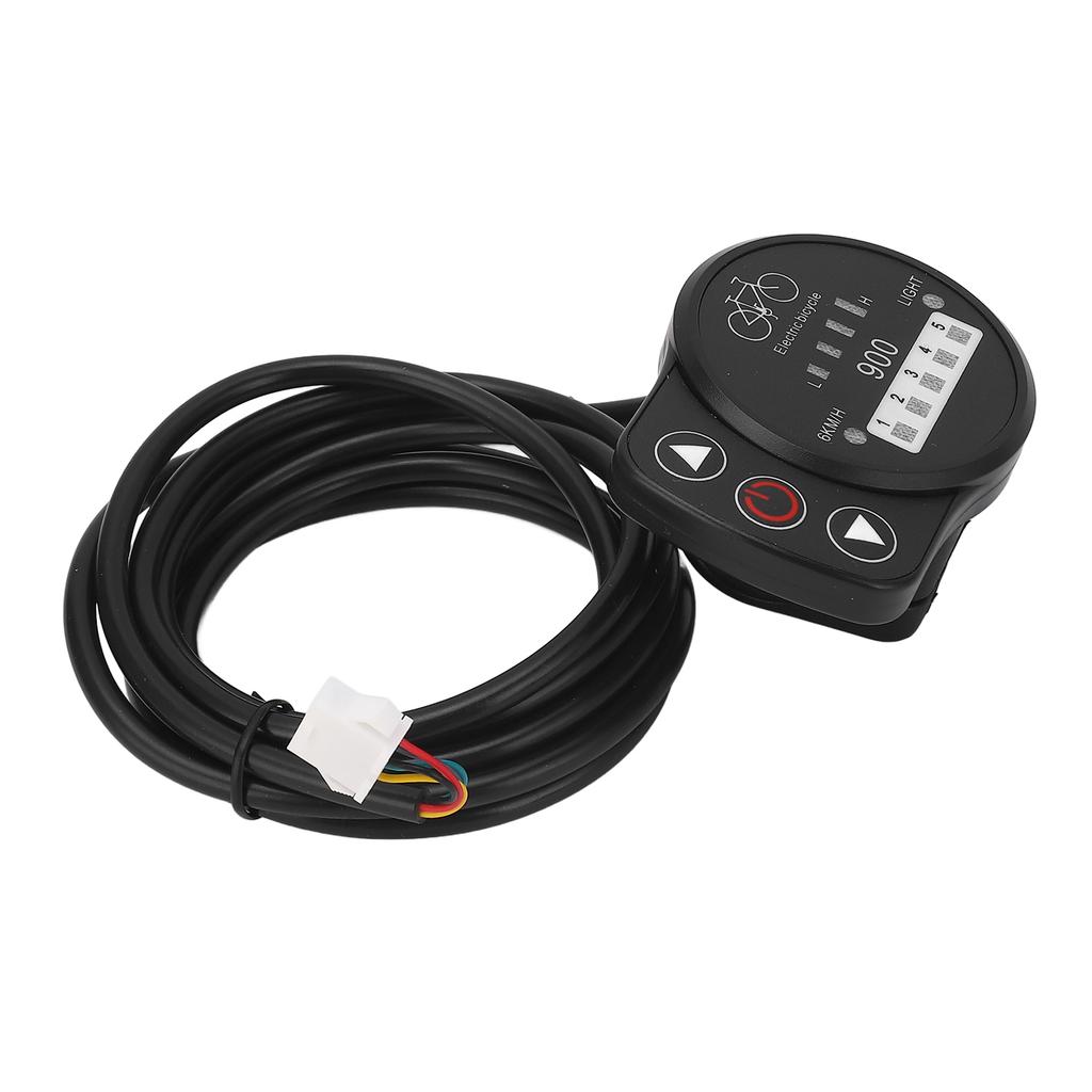 36V 48V Electric Bike LED Meter Speed Battery Power Headlight Switch Display Panel for KT Controller Ordinary Joints