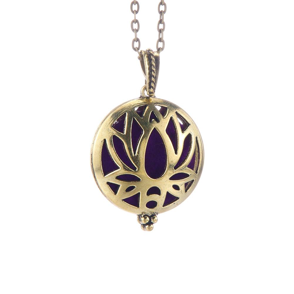 Aromatherapy Necklace Tree of Life Diffuser Jewelry Vintage Open Locket Pendant Essential Oil Perfume Aroma Diffuser Necklace