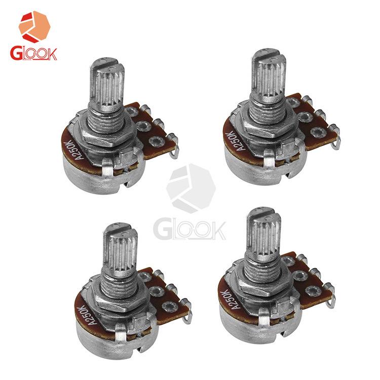 Electric Guitar/Bass Potentiometer Volume & Tone Knob, 10K-500K Tuning Switch