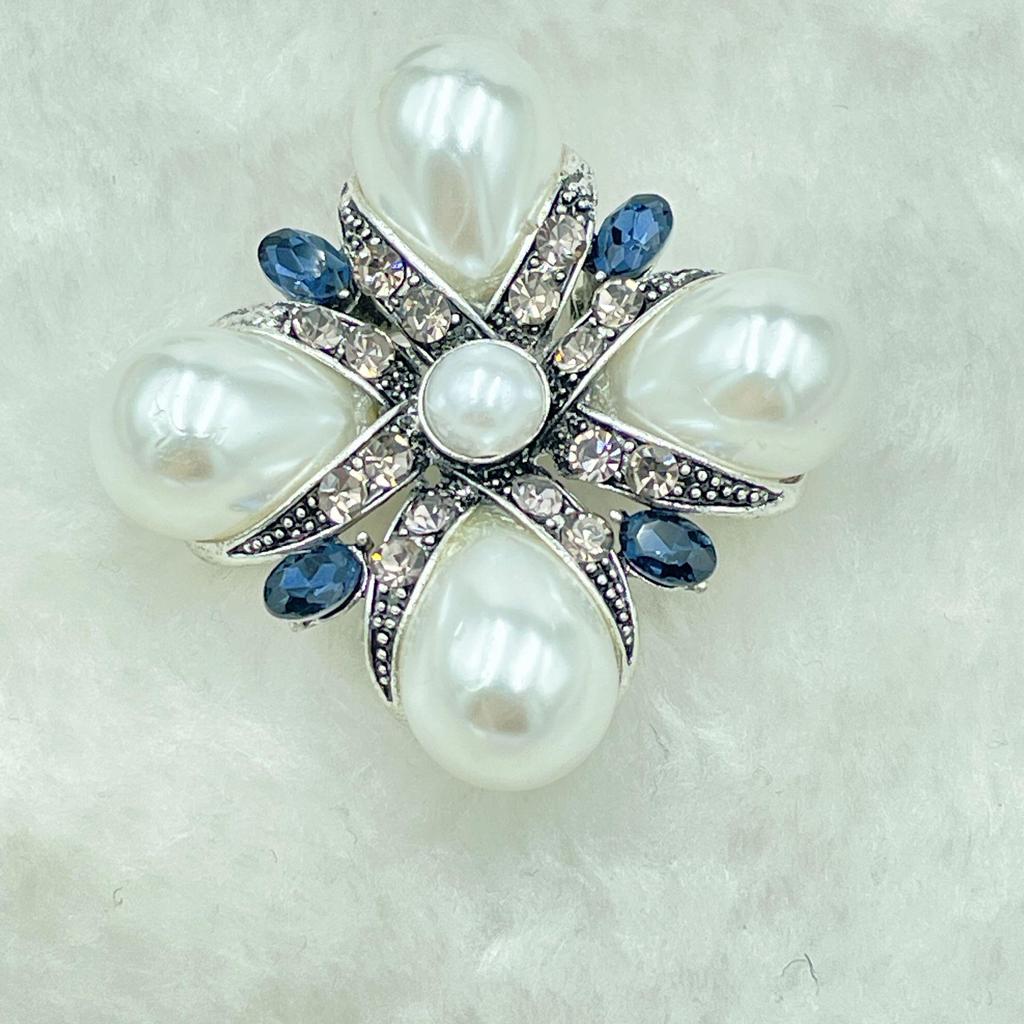 Modische Europäische & Amerikanische Geometrische Kristall Strass Brosche: Schicke Legierung Anstecknadel für Damen