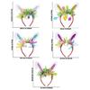 Adorkable Headband Cartoon Rabbits Hair Hoop Eye-catching Headpiece Headwear for Halloween Cosplay Role Play