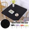 86X86CM Square Table Cover Elastic Picnic Table Cloth Soft Stain-Resistant Tablecloth  Party Decor
