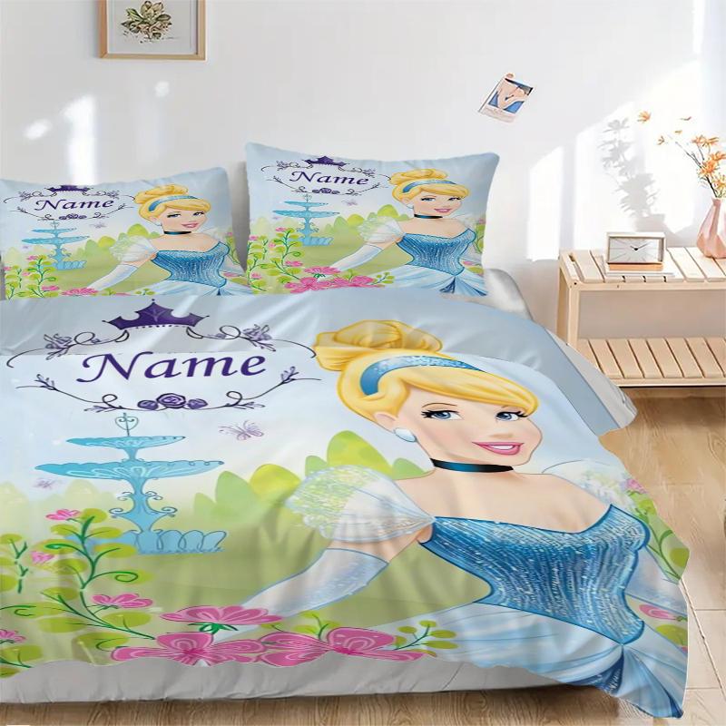 Custom Snow White Garden Bedding 3 Piece Set HD Print Duvet Cover Pillowcases for Teens Adult Bedroom Decoration