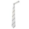 [Fortuna Tokyo] Necktie FT-T12. Horizon Nishijin-ori Wedding Tie (with pocket square) Men's Silver Necktie (Blade width 8cm, Length 142cm)