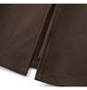 Women's Coffee Wool-Blend A-Line Skirt: High-Waisted, Slimming, Back Slit for Autumn/Winter 2025.