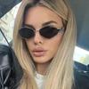 Fashion Polygonal Women Sunglasses Vintage Rhombus Ladies Sun glasses Unique Metal Frame Punk Eyewear Men Shades
