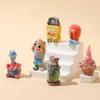 6 Stück/Set Spongebob Schwammkopf Anime Figuren Spielzeug Suche nach Schwammkopf Peripherie Beflockt Sammlerstück Modell Puppe Fans Geschenk