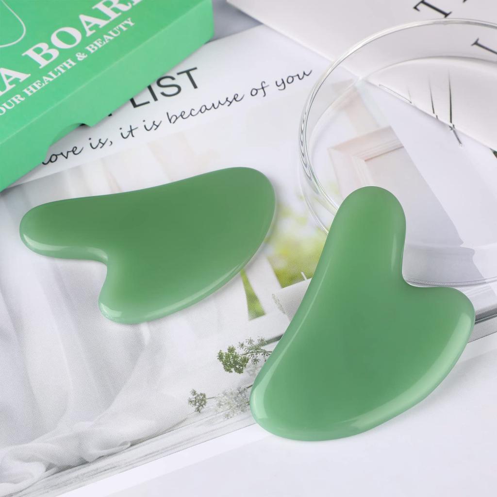 Gua Sha Facial Tools Guasha Tool Gua Sha Glass Manual Massage Sticks for Jawline Sculpting and Puffiness Reducing for Face Body