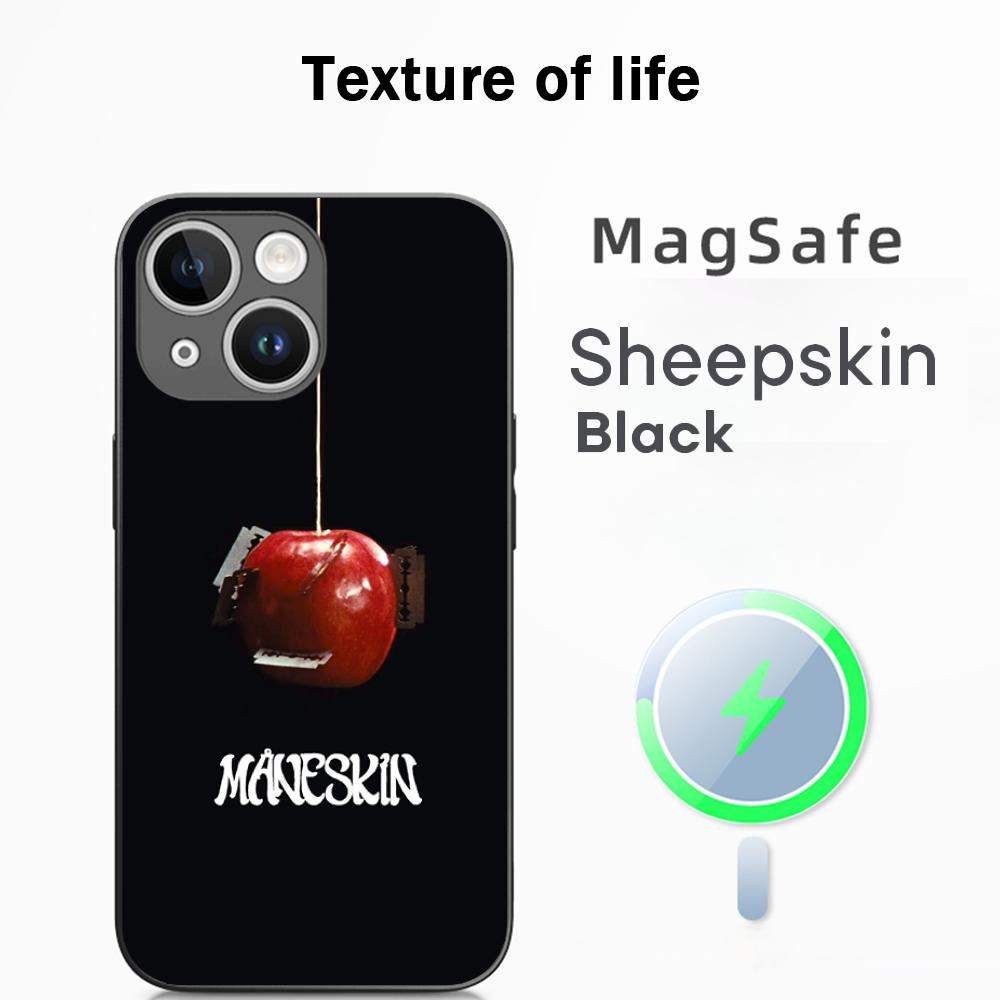 

ManeS-skinS Hip Hop band poster Phone Case For iPhone 17 16 15 14 13 12 Plus Pro Max High-end Luxury Magsafe Sheepskin iPhone 14