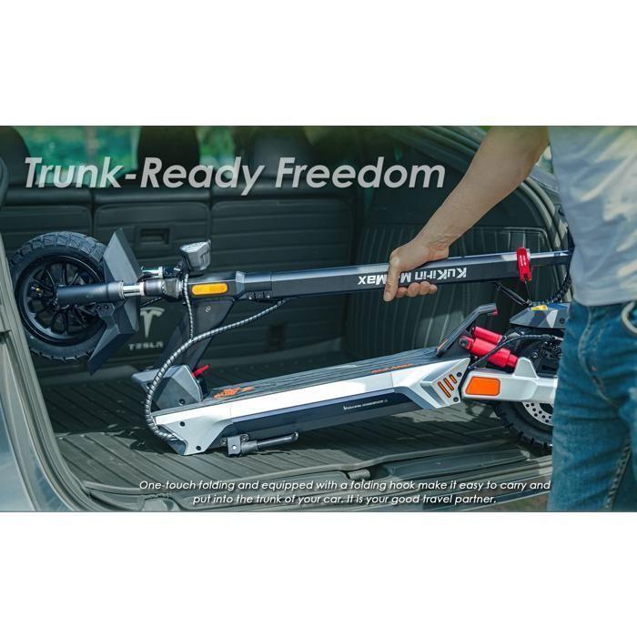 KuKirin M4 Max - Scooter électrique - Moteur 800 W - Batterie 48 V 18,2 Ah - Pneus 10 pouces - Autonomie 65km.