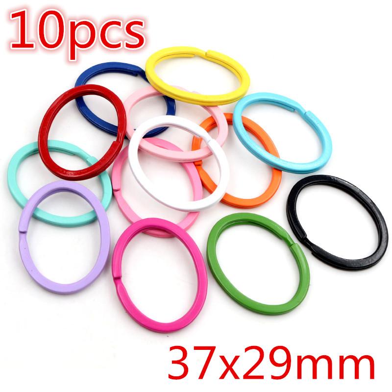 New Colors Mixed Alloy Open Rings Lobster Clasp Hooks DIY Keychain Jewelry Making Findings Supplies Accessories