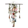 Handmade Cotton Floral Crochet Macrame Hanging 31.5x19.69x0.79 Inch Boho Statement Decor Boho Farmhouse Indoor Wall Art Ornament