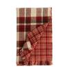 Double-sided plaid scarf women's winter 2025 Christmas imitation cashmere fringed shawl women's warm scarf