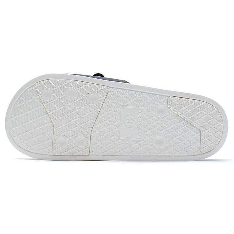 Li Ning LN Slipper Rubber Sole Slide Slippers Men's Black White AGAS001-1