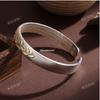 Vergoldetes Herz-Sutra Durchbruch Weißkupfer Armband - Elegantes Versilbertes Geschenk für Freundin