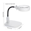 10-fache Lupenleuchte Lupe mit Licht & Ständer Freihändige Lupe mit 6 LED-Lichtern Kompatibel für m/ Arbeit, Lesen