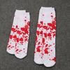 Halloween Bloody Stockings Thigh High Stocking Knee Highs Socks for Halloween Cosplay Party Printed Long Tube Socks