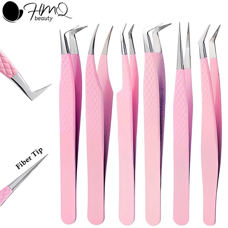 False Eyelash Extension Tweezers Stainless Steel Professional Beauty Eyelash Grafting Extensions Tools High Precision Tweezers