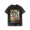 2026 Summer Dragon Ball Vintage Anime T-shirt Men's Pure Cotton Washed Tees Casual Loose Sports Daily Short Sleeve Top