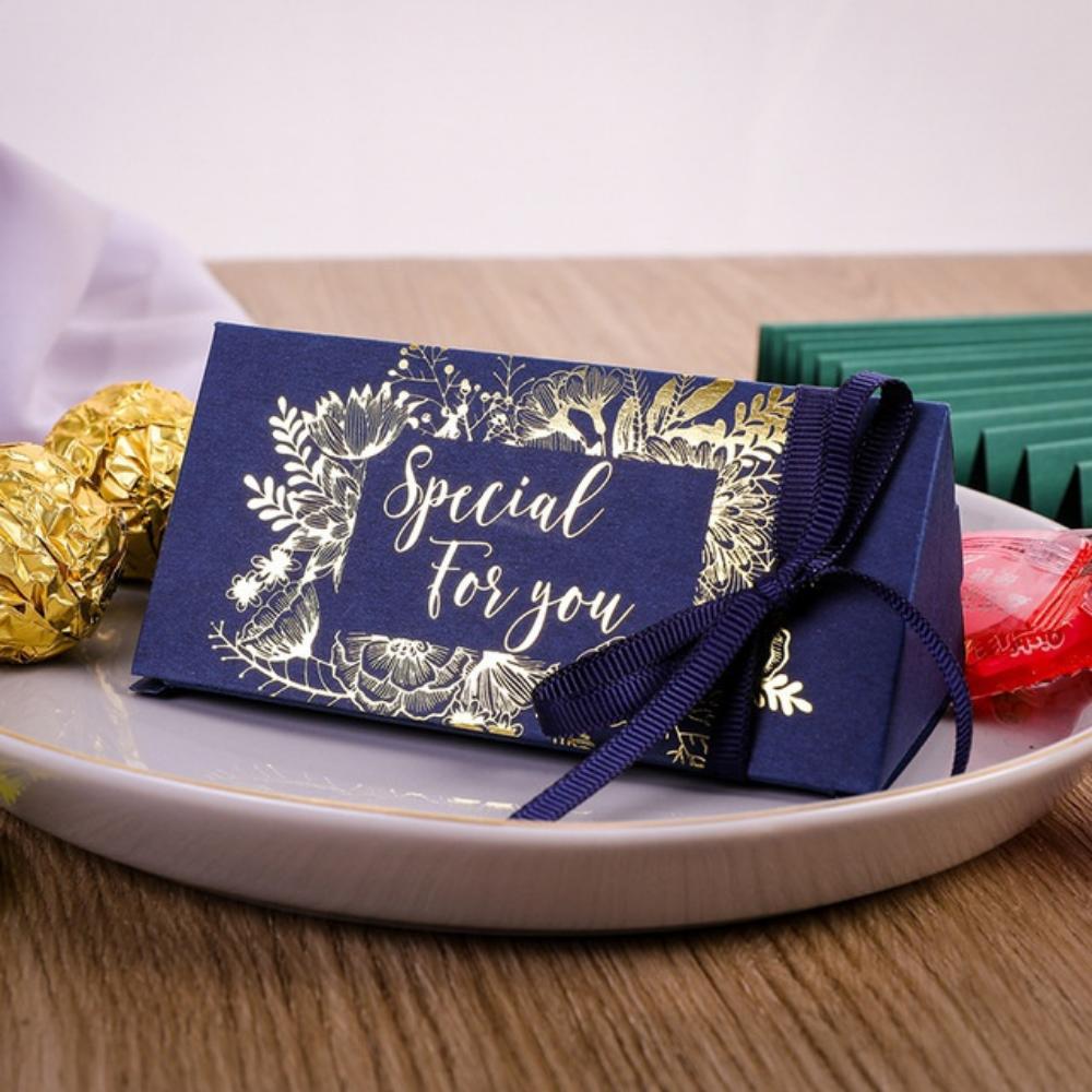 20 Pezzi Nuove Scatole Regalo Sacchetti Scatola di Caramelle Cartoncino Forma Triangolare Bomboniere Scatole Regalo per Decorazioni Matrimonio Articoli per Feste