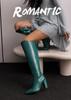 2025 Winter High Leg Knight Boots, Size 34-48, Chunky Heel, Women's Fashion Footwear.