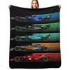 New Formula Racing Cars Throw Blanket Men's Soft Warm Throw Blanket for Couch