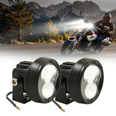 LED Driving Lights, 60W 6000LM Mlhová světla pro řízení motocyklů Vodotěsná kulatá LED bodová světla pro
