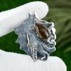 925 Silver Pear Iron Tiger Eye Stone Daughter New Bezel Art Deco Pendant Jewelry