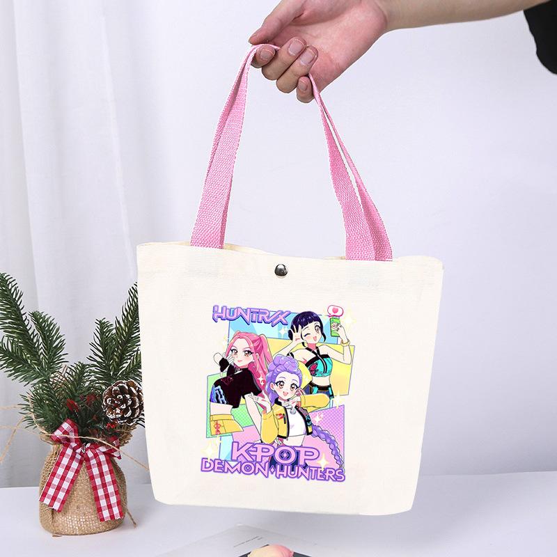 Animation Cartoon Printing Fashion High Value Lightweight Casual Shoulder Bag Going Out Portable Canvas Bag