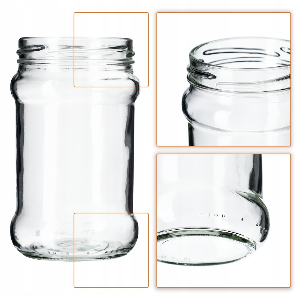 KADAX 10x Jars For Preserves 315ml Jar Glass Jar Jam Honey Juices Wecks