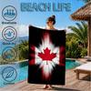 Canada Day Celebration Beach Towel, Quick-drying, Easy To Care For, Suitable for Both Fitness and Beach Vacations,Sports Essential